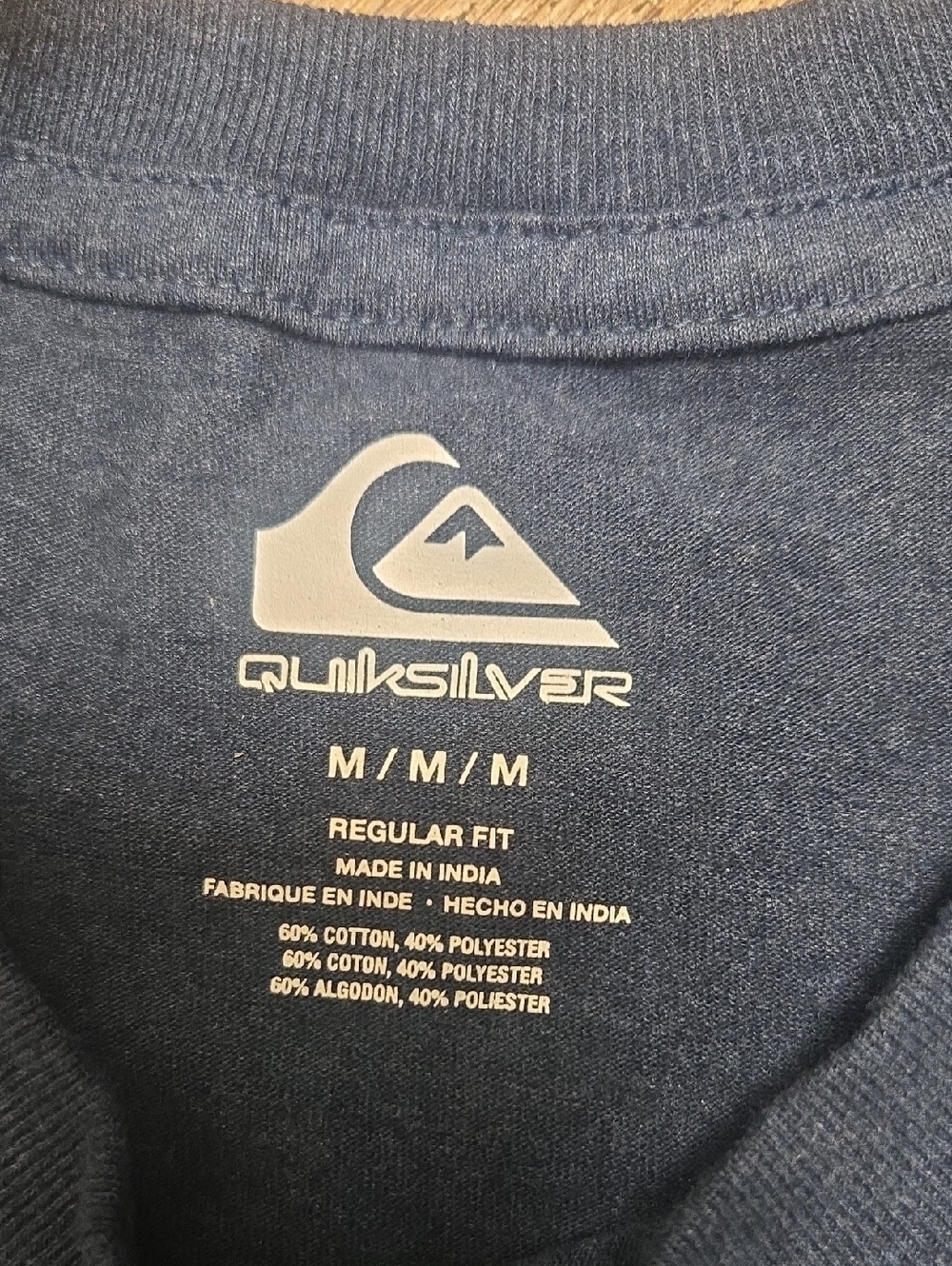 Quiksilver Men's Navy Graphic T-Shirt - Picture 2 of 3